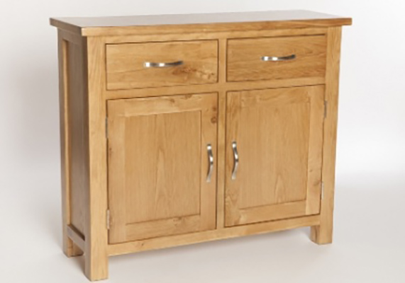 York Solid Oak Small Sideboard - Click Image to Close